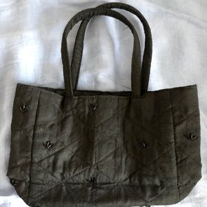 Vintage Black silk evening purse